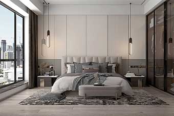 绍兴现代风格-卧室