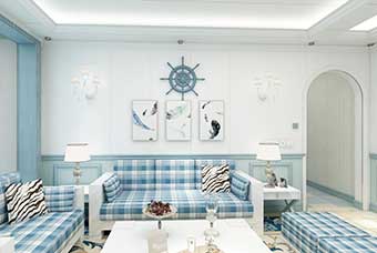 绍兴地中海风格-客厅
