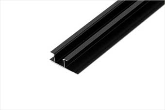 绍兴航空纤维墙咔铝合金带灯中条（哑黑氧化）